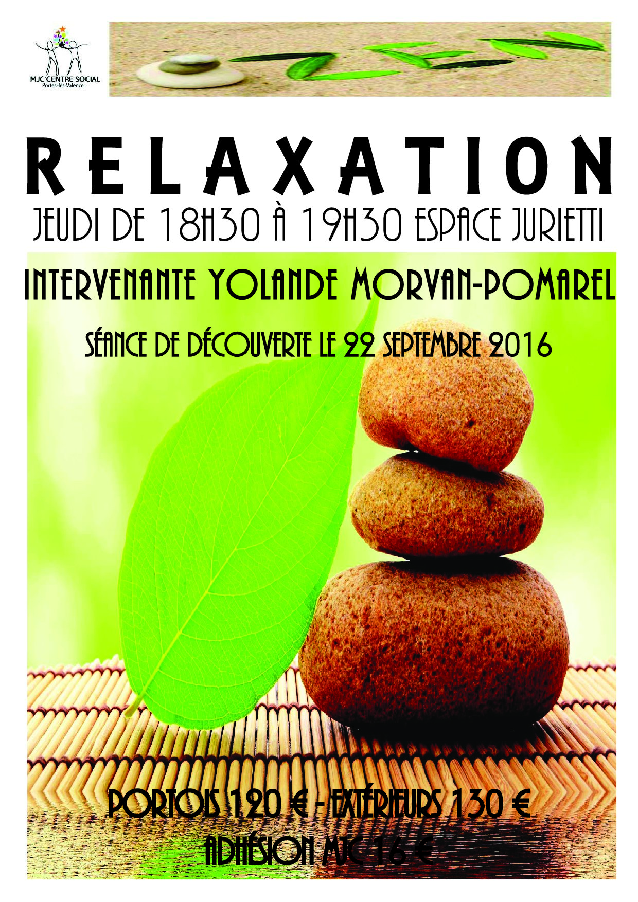Relaxation / MJC CS Portes-Lès-Valence