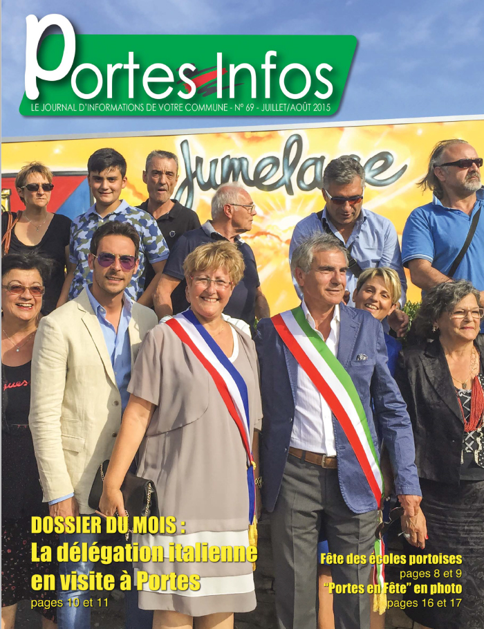 Couverture Portes-infos N° 69 - juillet-août 2015
