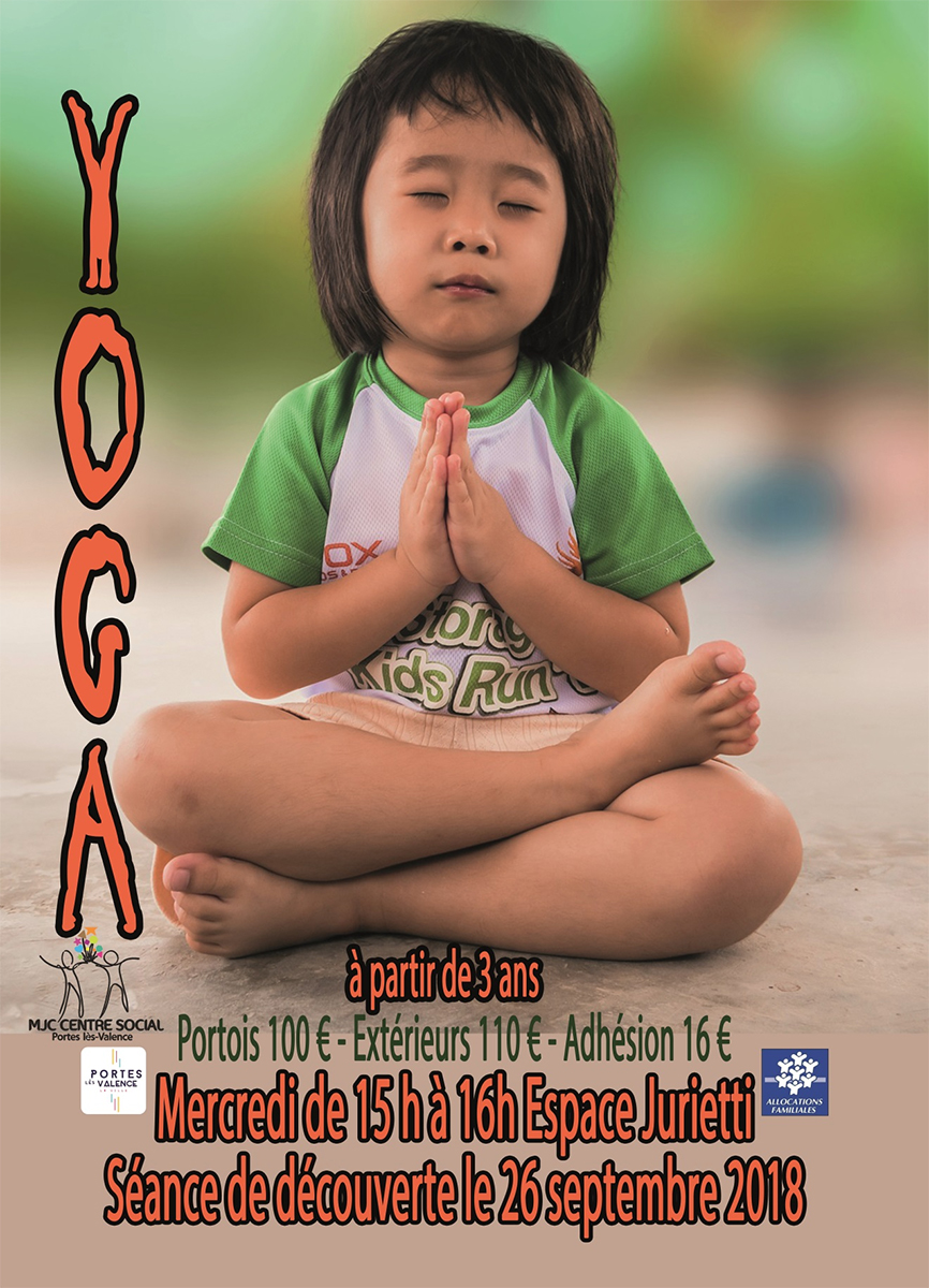 affiche yoga enfants