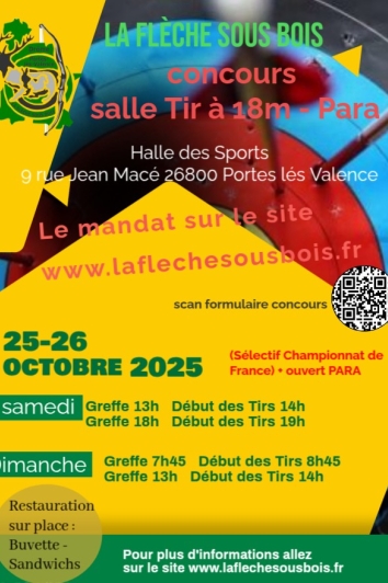 Tir à l'arc : Concours 18M (téléthon)