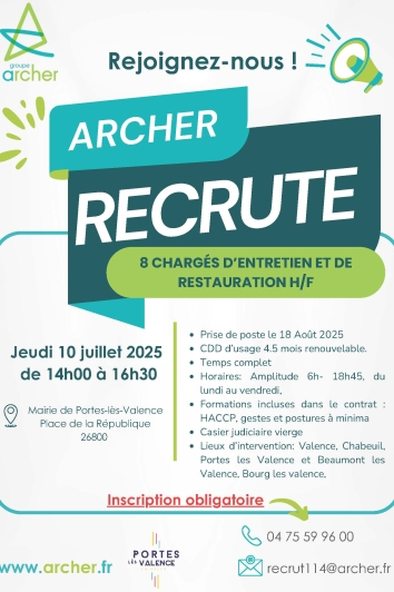 Le groupe Archer recrute !