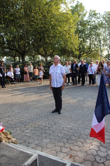 Cérémonie de la libération de Portes-lès-Valence