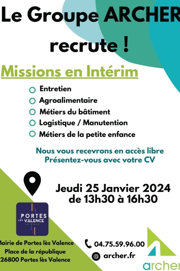 Le groupe Archer recrute !