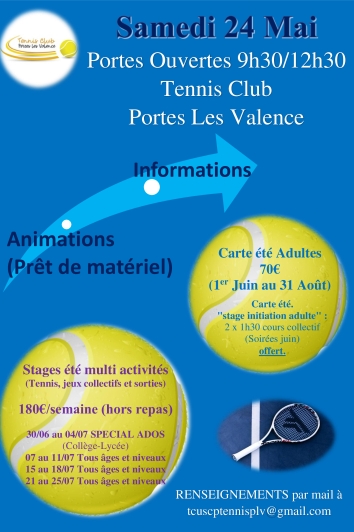 Portes Ouvertes Tennis Club Portes-Lès-Valence