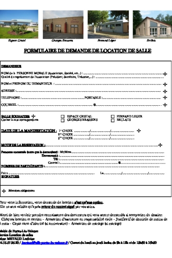 Formulaire de location de salle  (format PDF)
