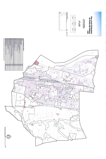 PLU :  zone réservée - rue Voltaire et Jaurès