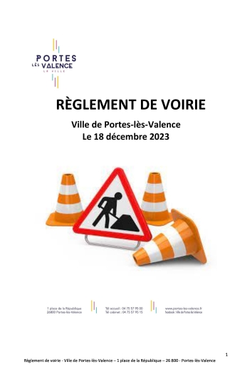 Règlement de voirie