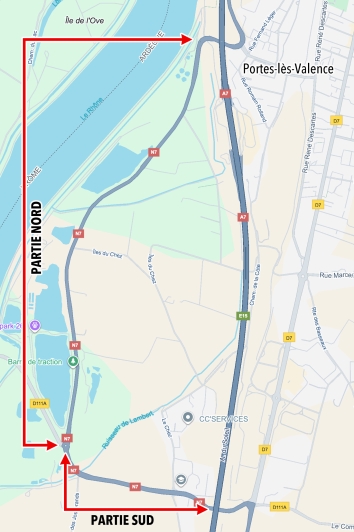 Travaux sur la déviation