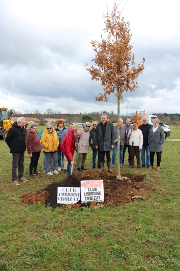 Le club Croizat plante un arbre