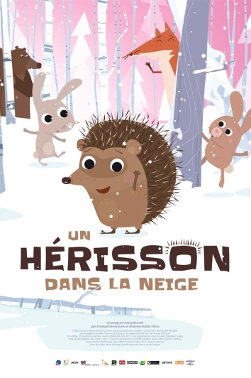 Affiche : Un hérisson dans la neige