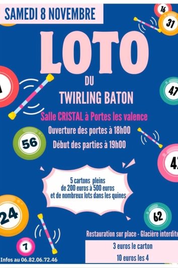 Loto du twirling bâton
