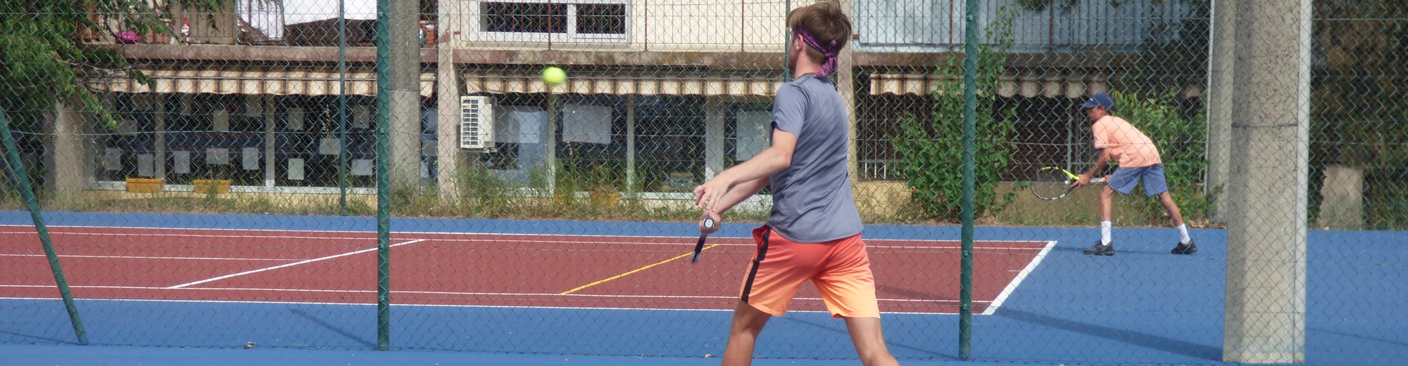 Entrainement de tennis