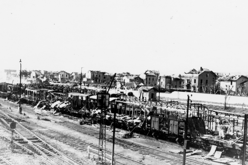 La ville touchée à 80 % par les bombardement américains en août 1944