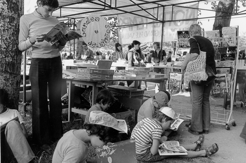 Fête des Allobroges : stand de la  librairie notre temps