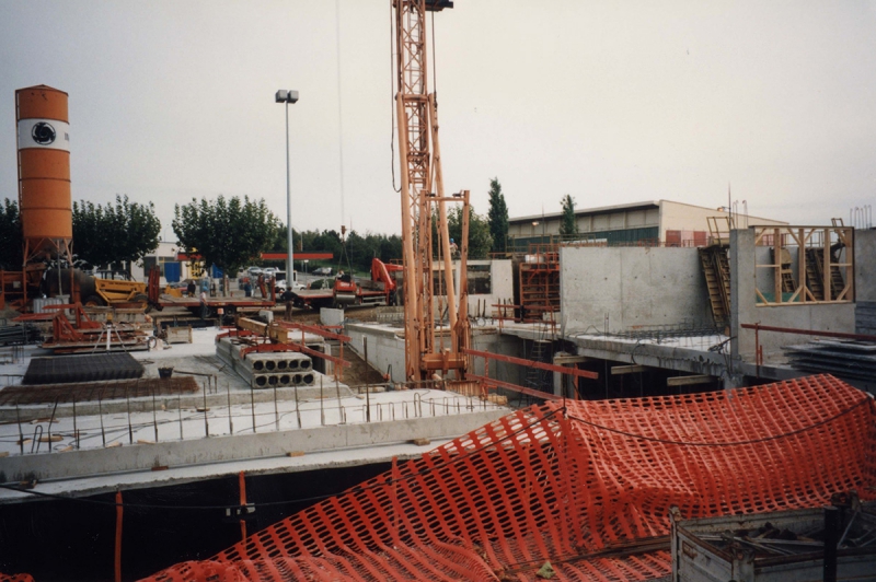 Travaux de construction de la mairie : rez-de-chaussée