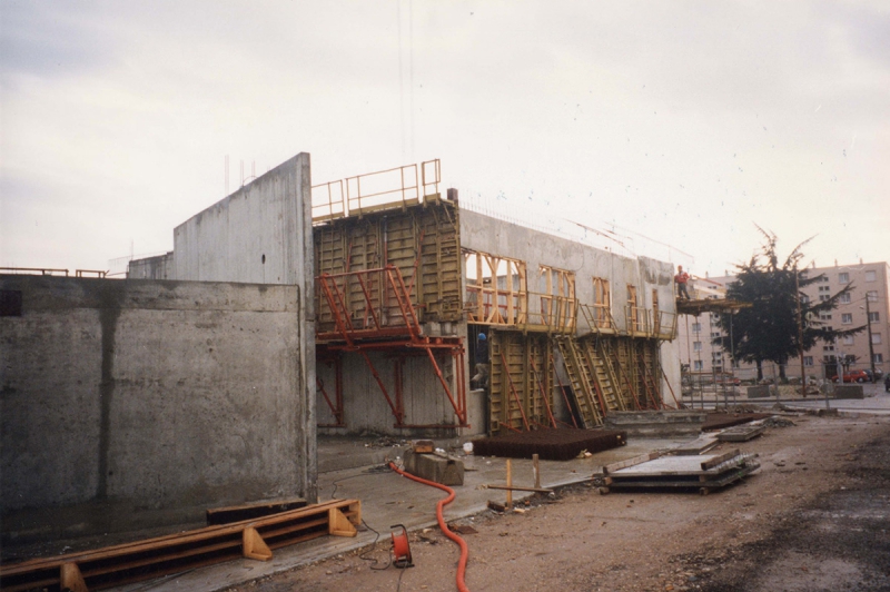 Travaux de  construction de la mairie : 1ère etage