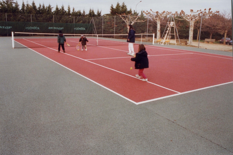 Entrainement de tennis