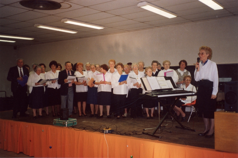 Concert de la chorale pour les anniversaires du club Croizat