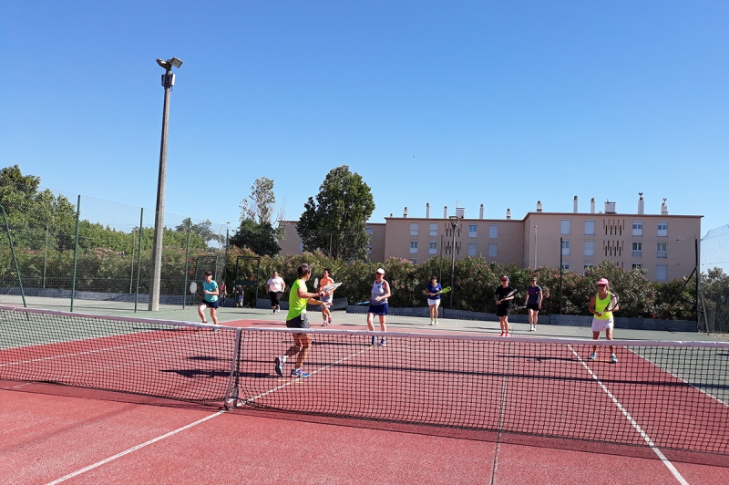 Entrainement de tennis