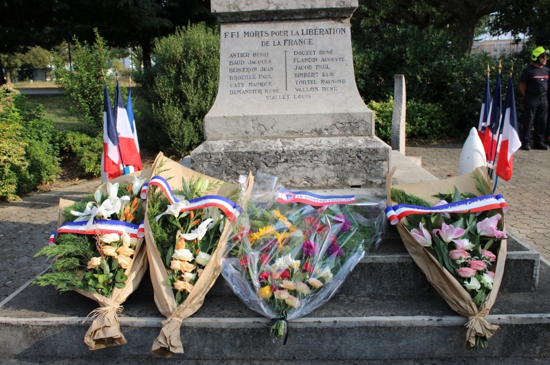 Cérémonie de la libération de Portes-lès-Valence