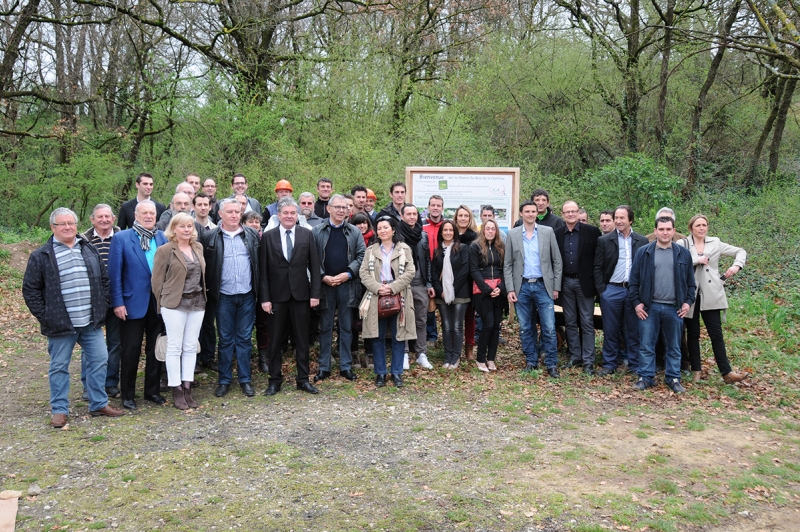 Aménagement du bois de la Chaffine : inauguration