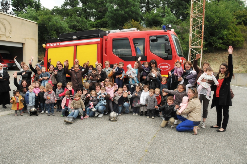 Le RAM en visite chez les pompiers