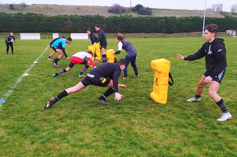 Entrainement de rugby