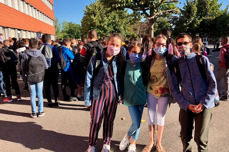 Rentrée des classes au collège