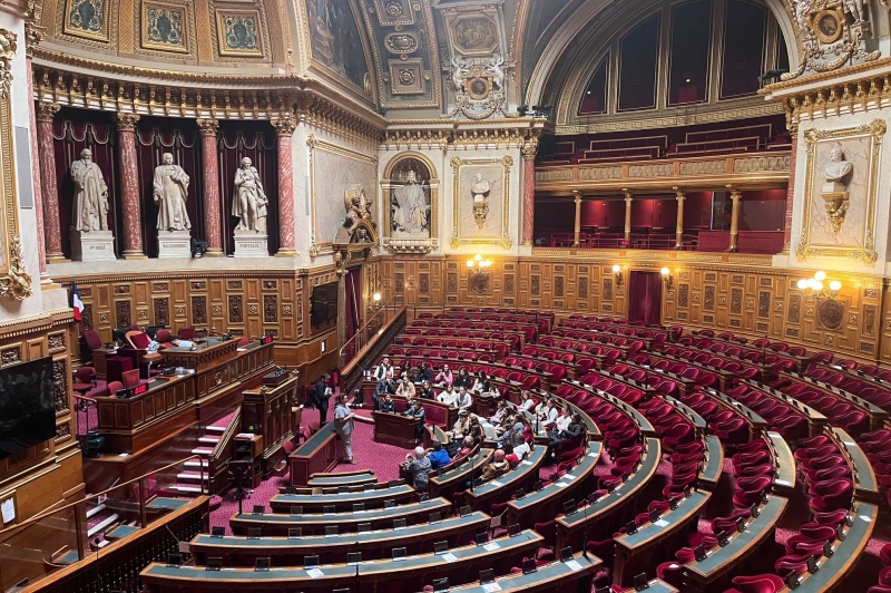 Le CMJ en visite au Sénat