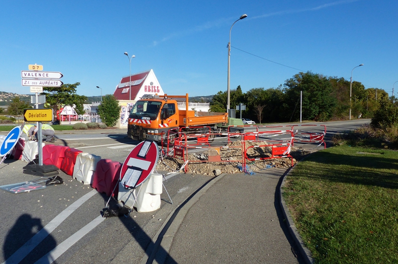 Travaux sur l'avenue S. Allende