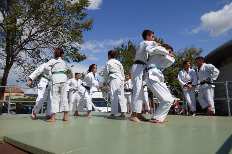 Démonstration de judo au forum des associations