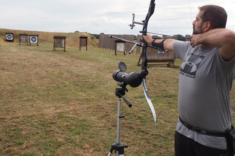 Entrainement de tir à l'arc