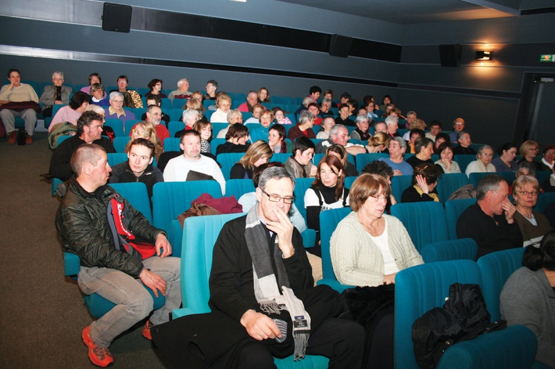 La salle du train-cinéma