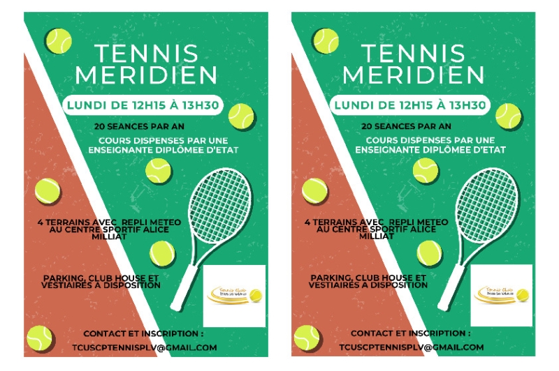 Séances d'essai Tennis Méridien