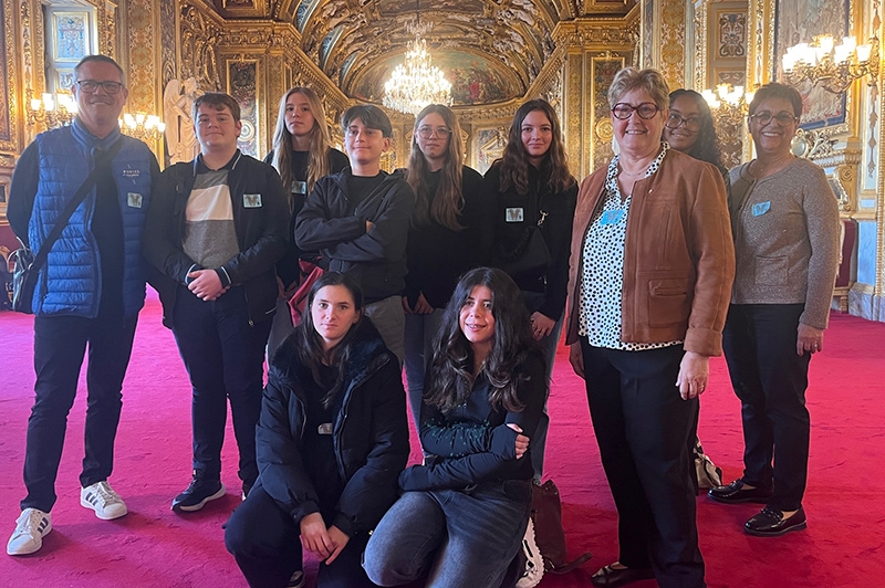 Le CMJ en visite au Sénat