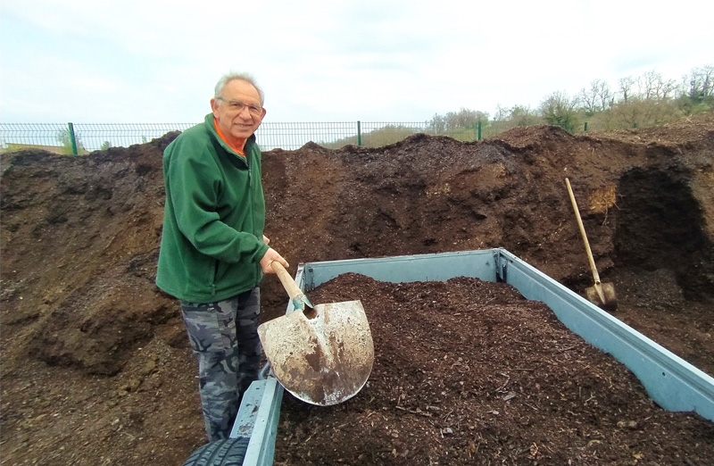 Distribution de compost