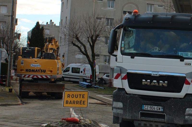 Rue Henri Barbusse coupée