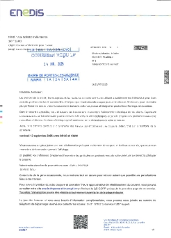 Coupure de courant ENEDIS