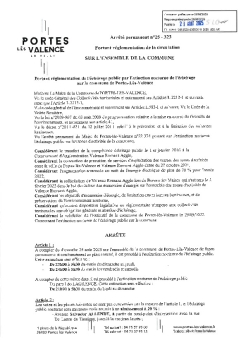 Réglementation de l'éclairage public par extinction nocturne sur la commune
