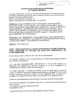 Délibération de désignation des délégués - CM du 05/06/2026