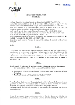 Arrêté 2026/226 - Circulation et stationnement Portes en fête