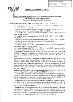 Arrêté 2026/112 - Interdiction engins motorisés
