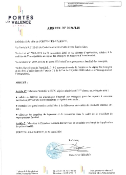 Arrêté 2026/148 - Délégation à un agent