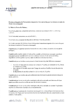 Arrêté 2026/310 Couvre-feu pour les mineurs