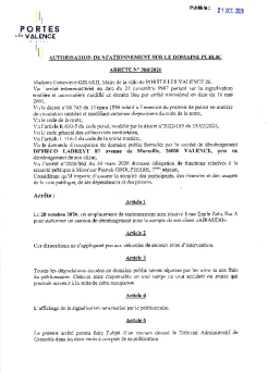 Arrêté 2026/388 - Occupation du domaine public le 28/10/2026