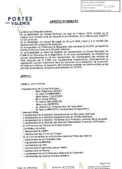 Arrêté 2026/214 - Désignation des représentants au CLSPD