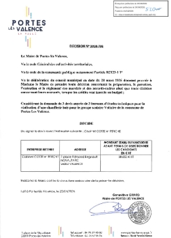 Décision 2026/66 - Signature d'un marché