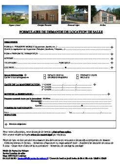 Formulaire de location de salle  (format PDF)