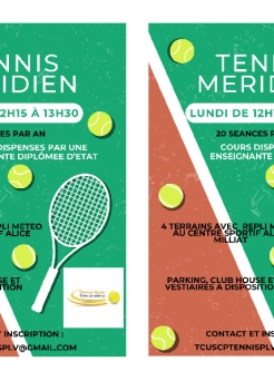 Séances d'essai Tennis Méridien
