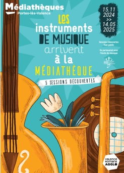 Les instruments de musique arrivent à la médiathèque